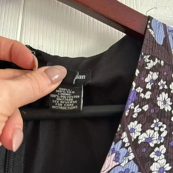 J. Peterman Floral π― Silk Dress size 10 - Picture 4 of 6